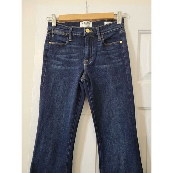 FRAME Le High Flare Jeans in Sutherland Size 24. Retail- $238 - Picture 3 of 8